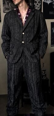 Disney Nightmare Before Christmas Jack Skellington Pinstripe Suit Men L Spirit